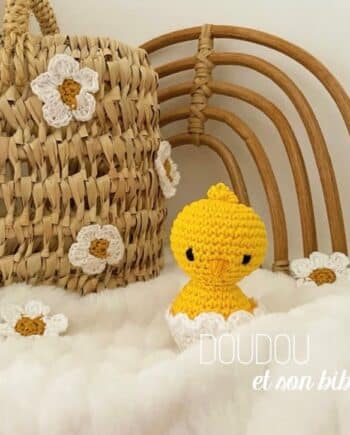 Commande client - hochet poussin avec petites ailes